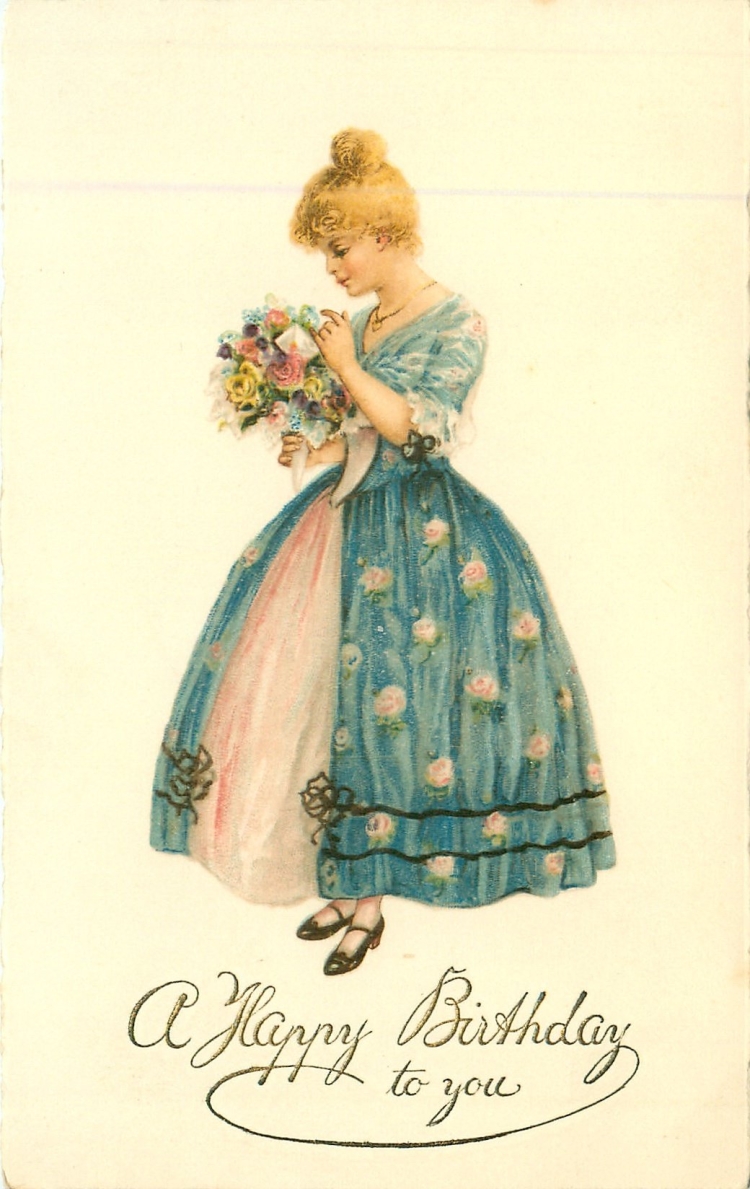 Happy Birthday ретро открытки