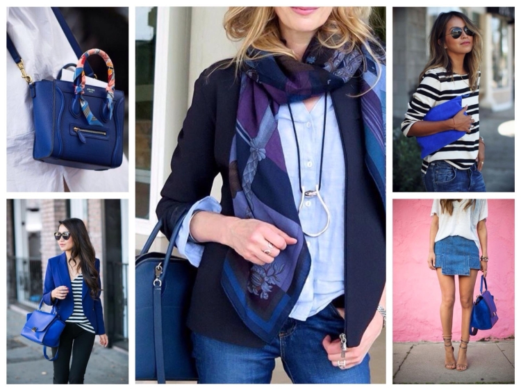 Сочетание серого и синего в одежде