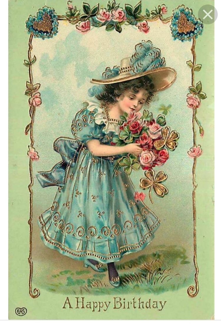 Винтажные открытки с днем рождения