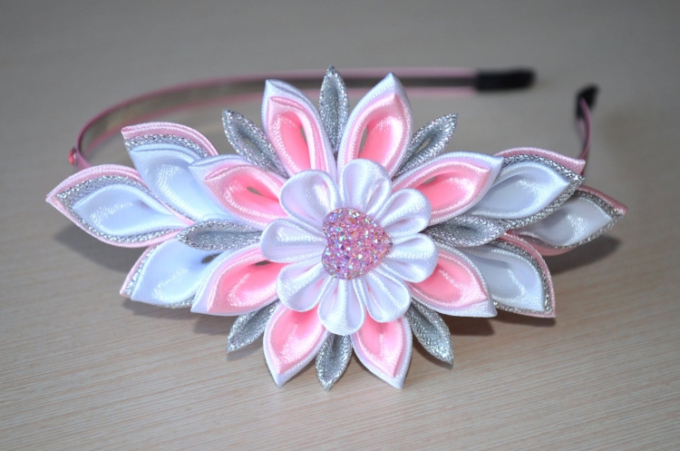 Ободки в стиле канзаши