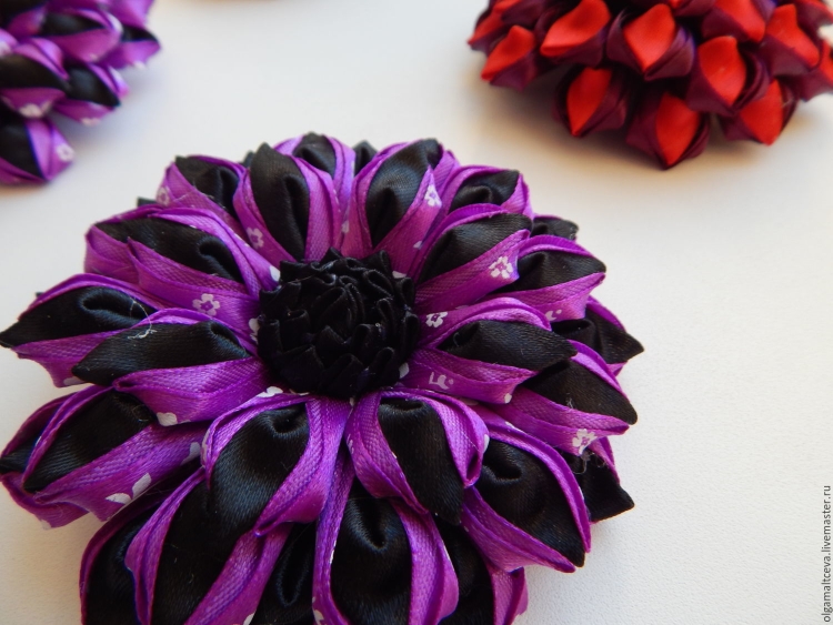 Цветы канзаши