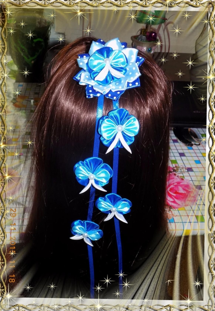 Украшения для волос из лент