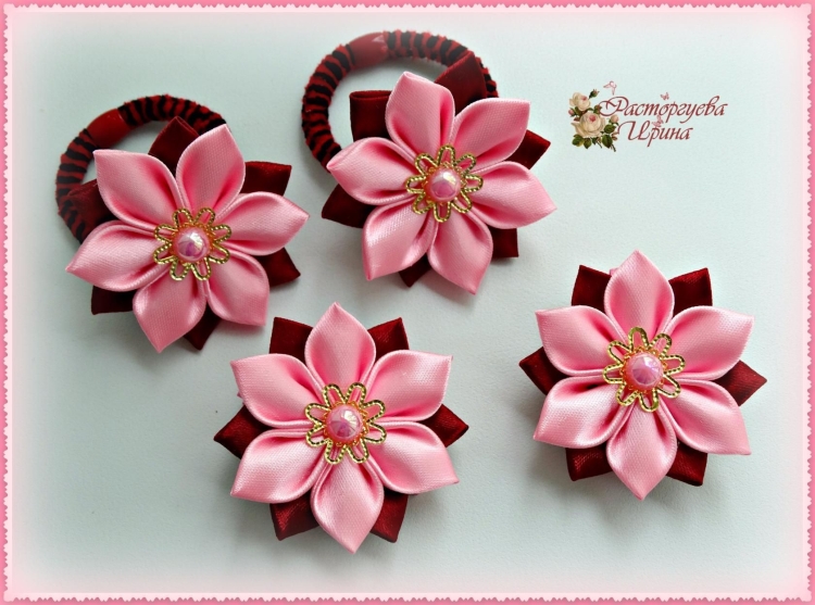 Резиночки из атласных лент 2.5 см