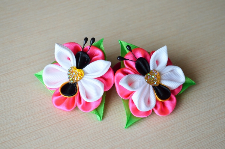 Канзаши резинки для волос