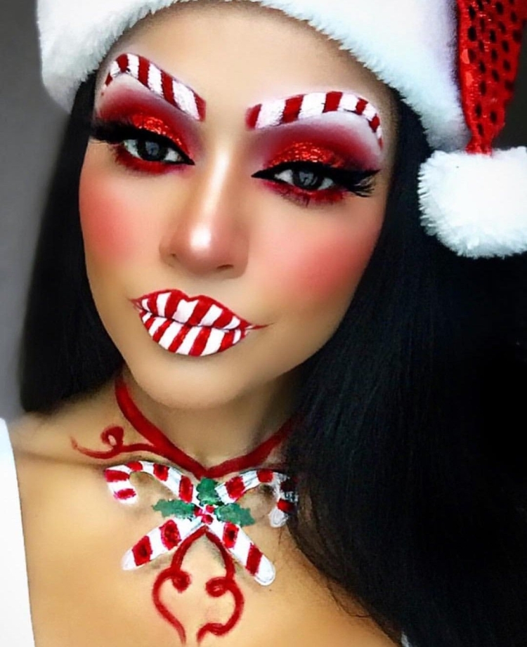 Макияж на новый год креативный