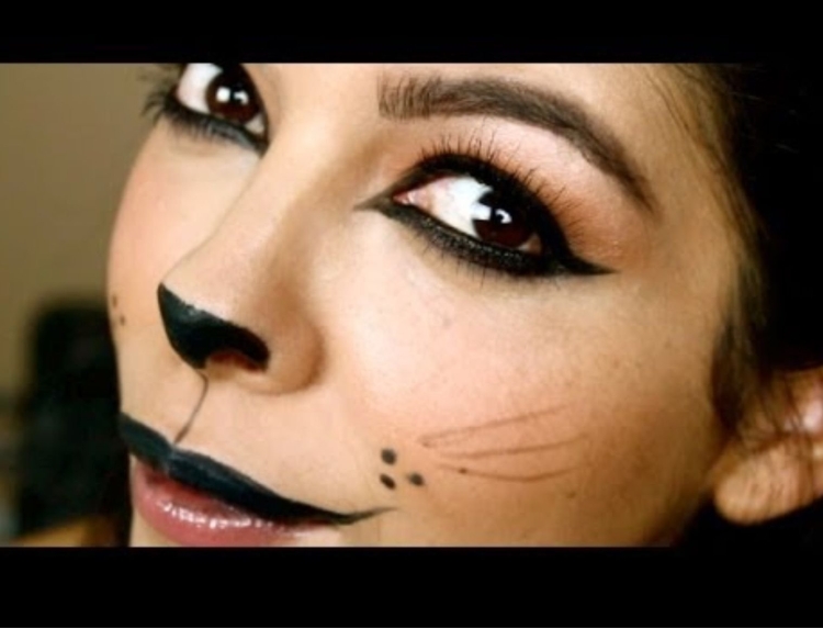 Макияж кошки на колядки