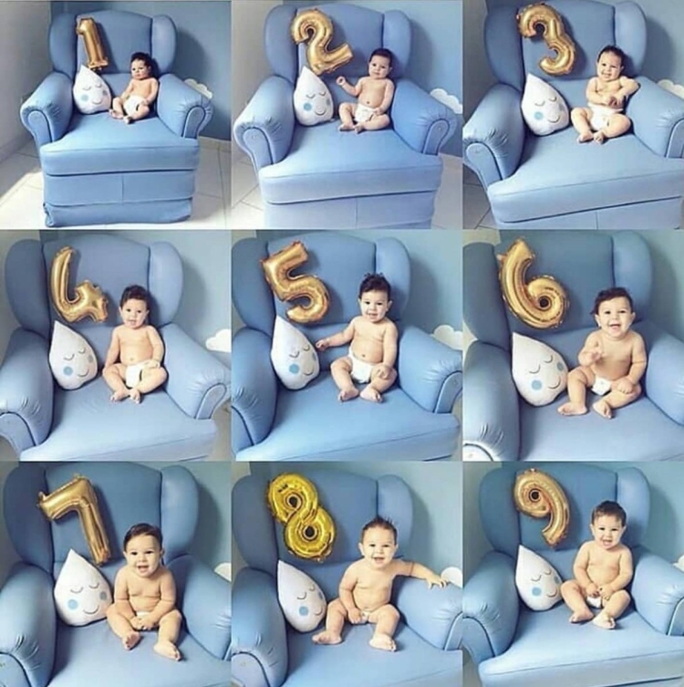 Фотосессия на каждый месяц ребенка