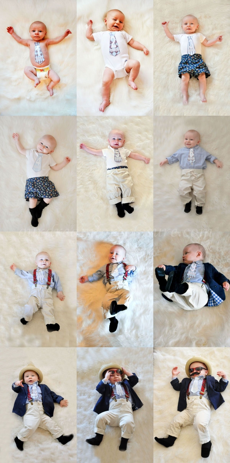 Фотосессия по месяцам малыша