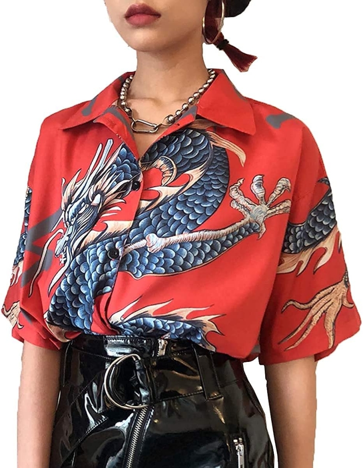 Блуза в японском стиле