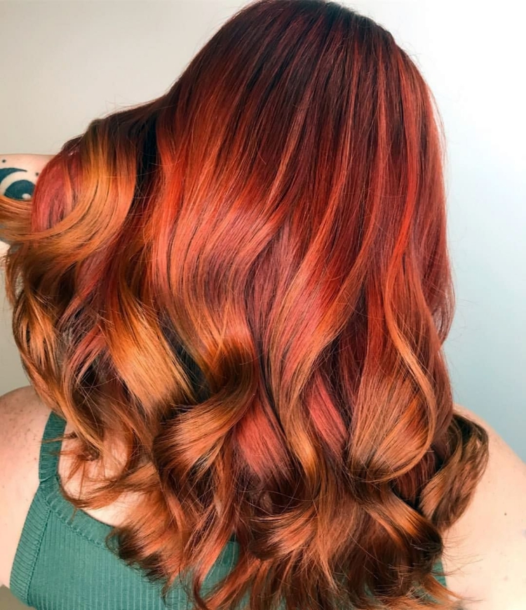 Колорирование на рыжие волосы