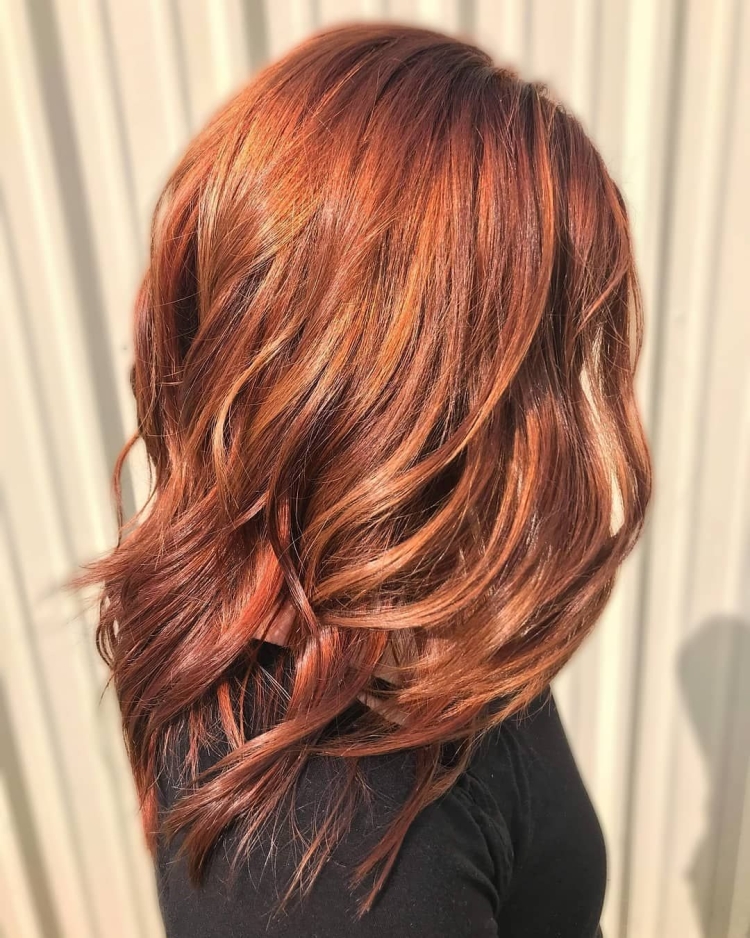 Колорирование на рыжие волосы