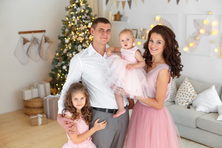Семейная фотосессия в студии