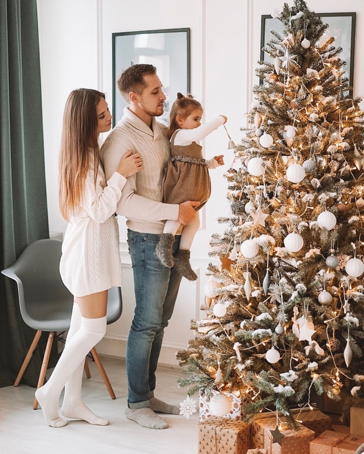 Новогодняя фотосессия семья