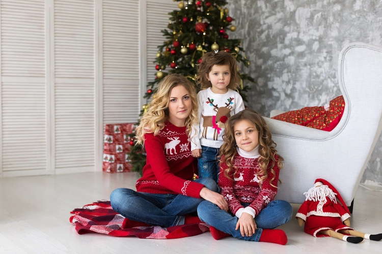 Новогодняя фотосессия в студии