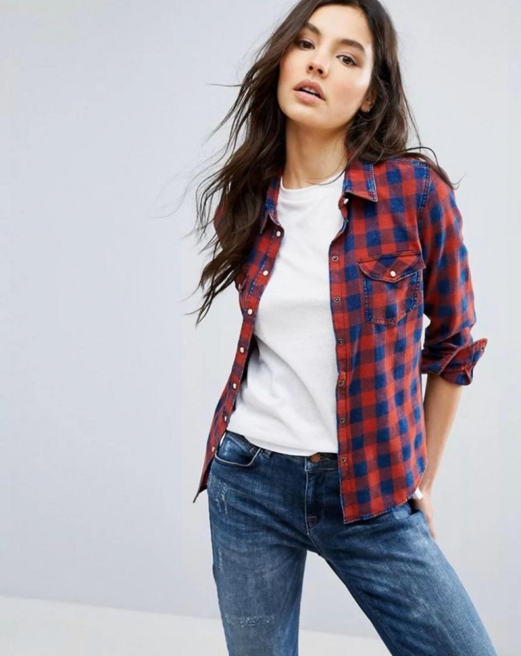 Фотосессия в клетчатых рубашках