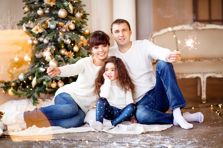 Новогодняя фотосессия в студии