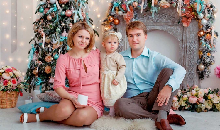 Семейная фотосессия в студии