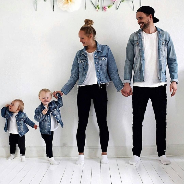 Стильная фотосессия семьи