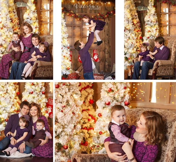 Семейная фотосессия в одной цветовой гамме