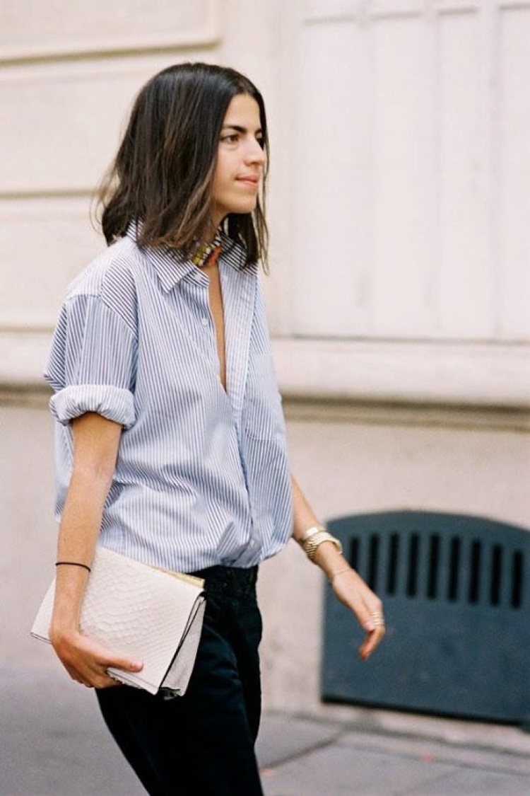 Рубашка поверх футболки женские