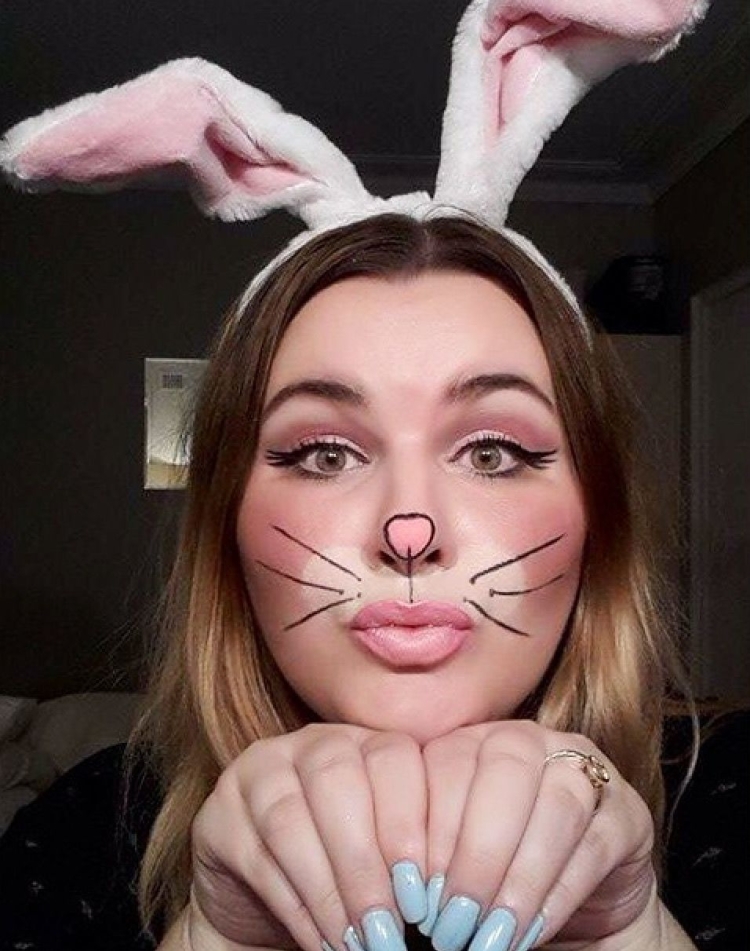 Макияж зайца