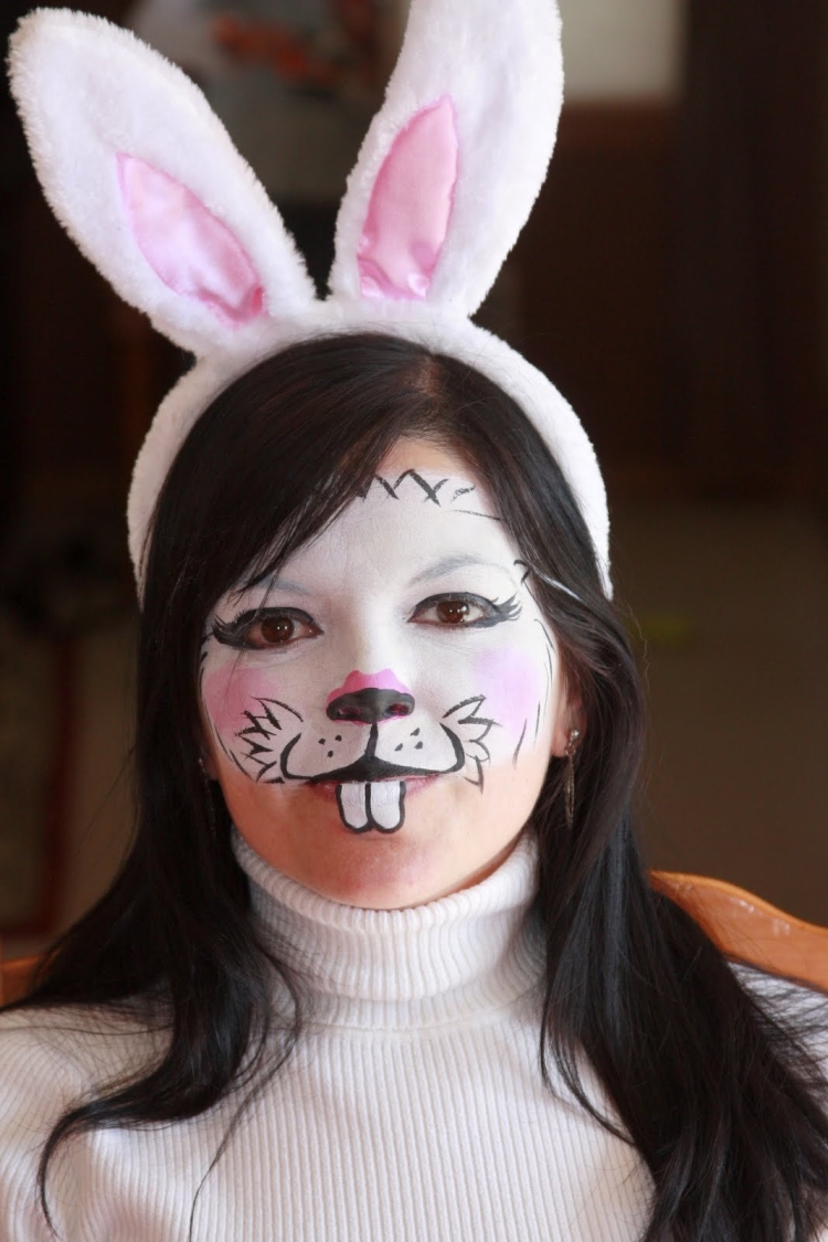 Макияж зайки для девушки
