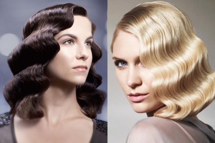 Прическа голливудская волна на средние волосы