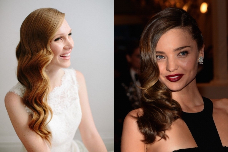 Укладка голливудская волна