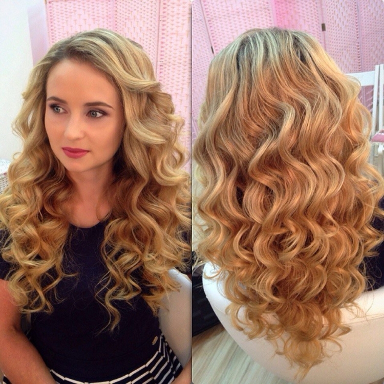 Укладка плойкой на длинные волосы