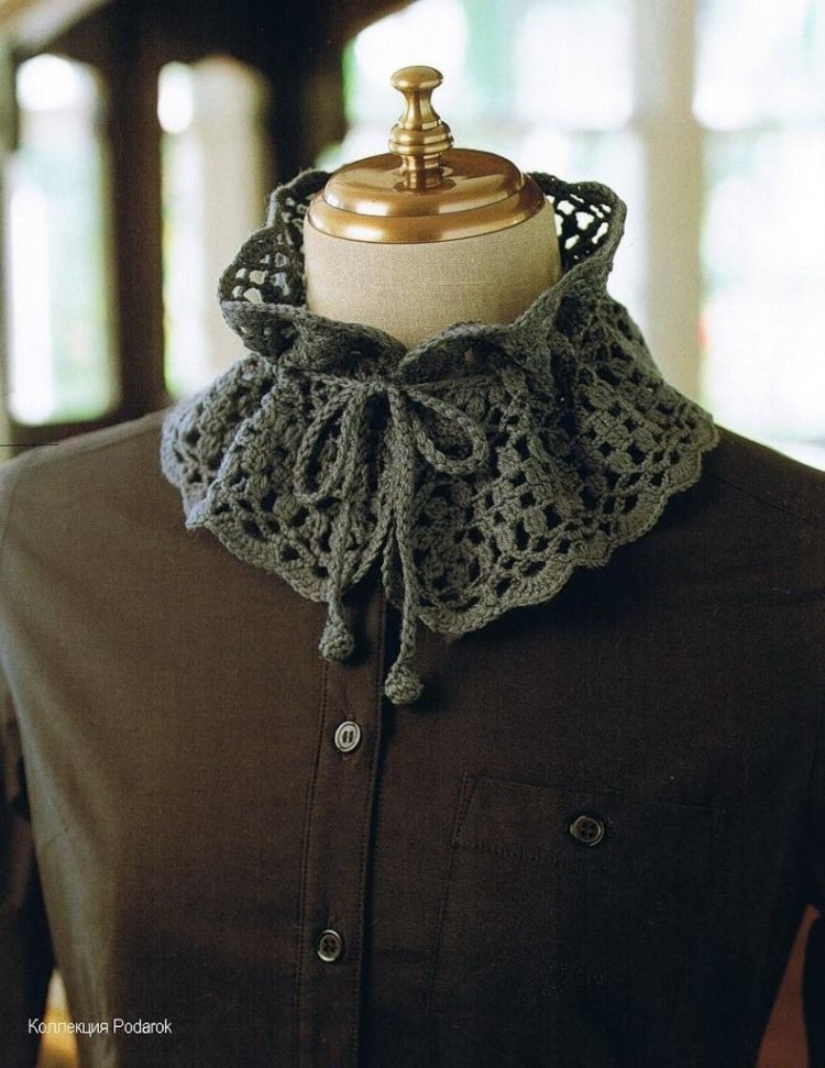 Воротник вязаный