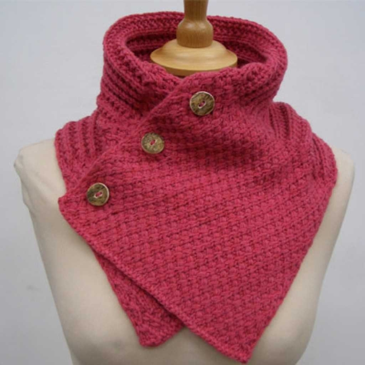 Шарф шеегрейка спицами