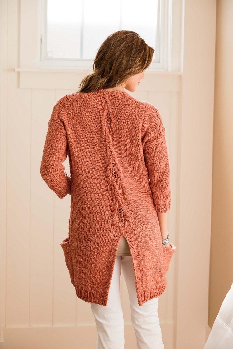 Вязаные кардиганы спицами