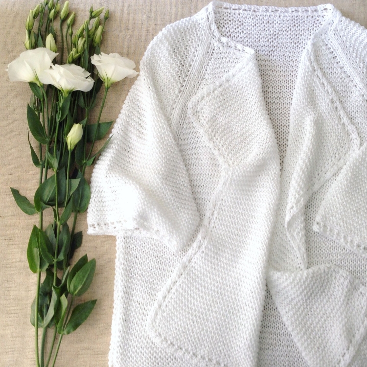 Кардиган хлопок спицами