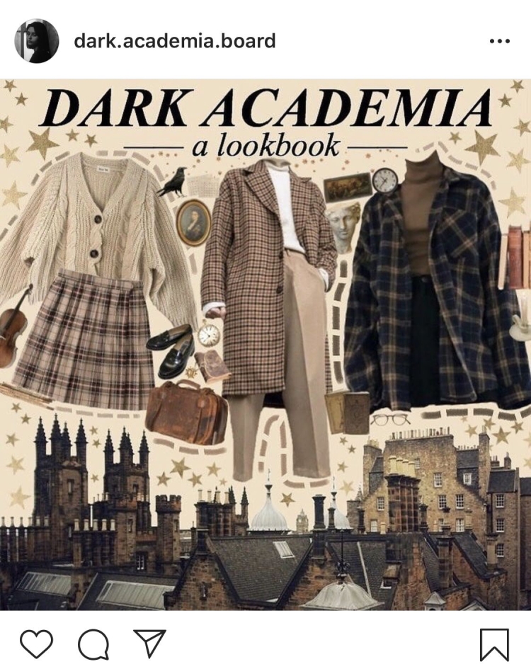 Дарк Академия стиль одежды
