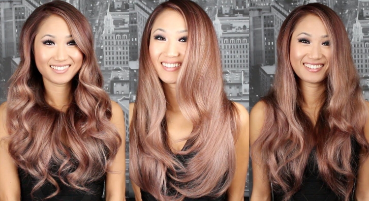 Коричневый цвет волос с розовым подтоном