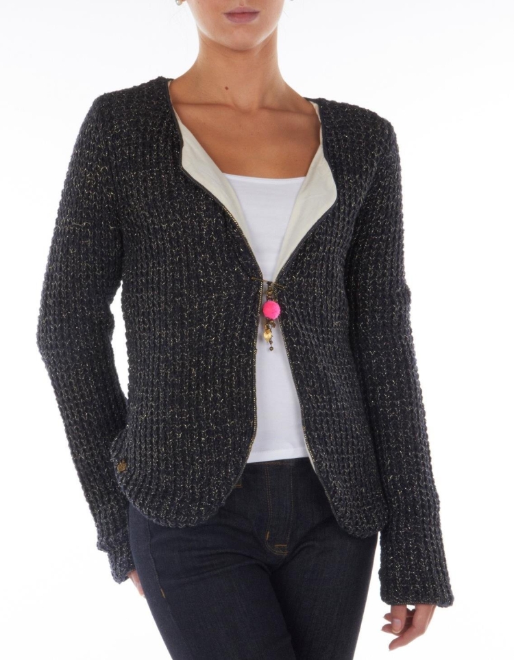 Жакет женский вязаный