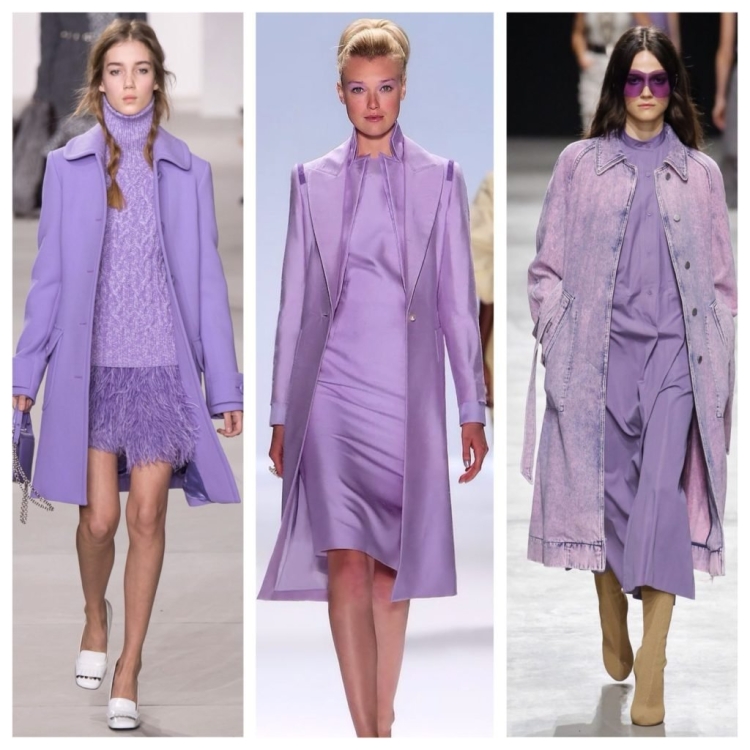 Лавандовый цвет в одежде