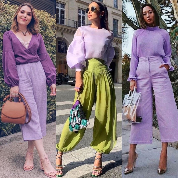 Цвет лаванды в одежде