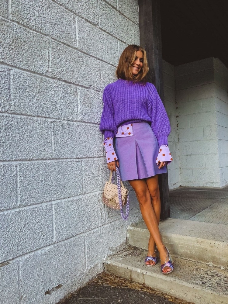 Сиреневый лук одежды