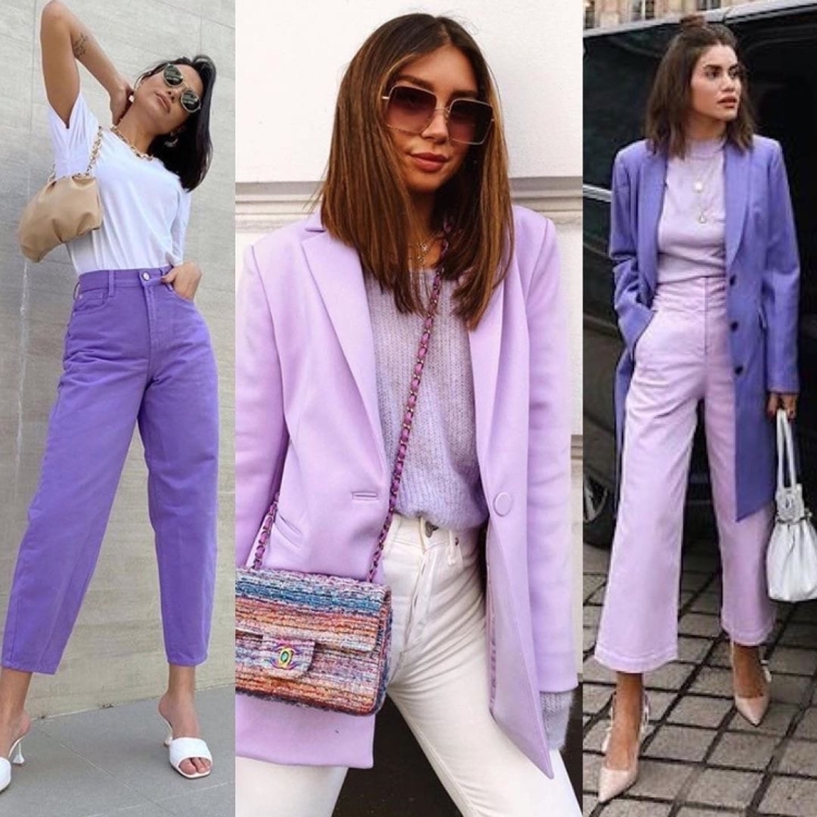 Цвет лаванды в одежде