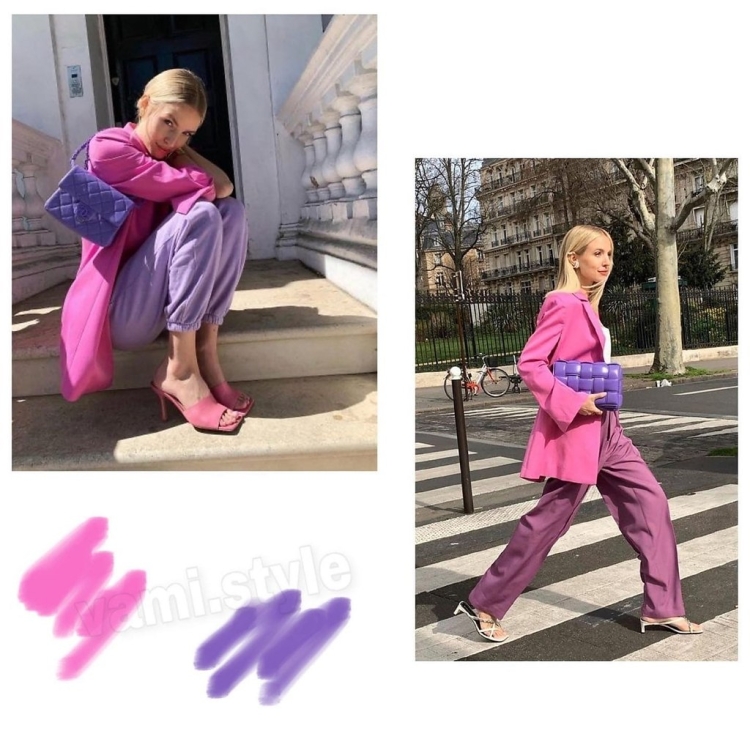 Фуксия и Лаванда сочетание