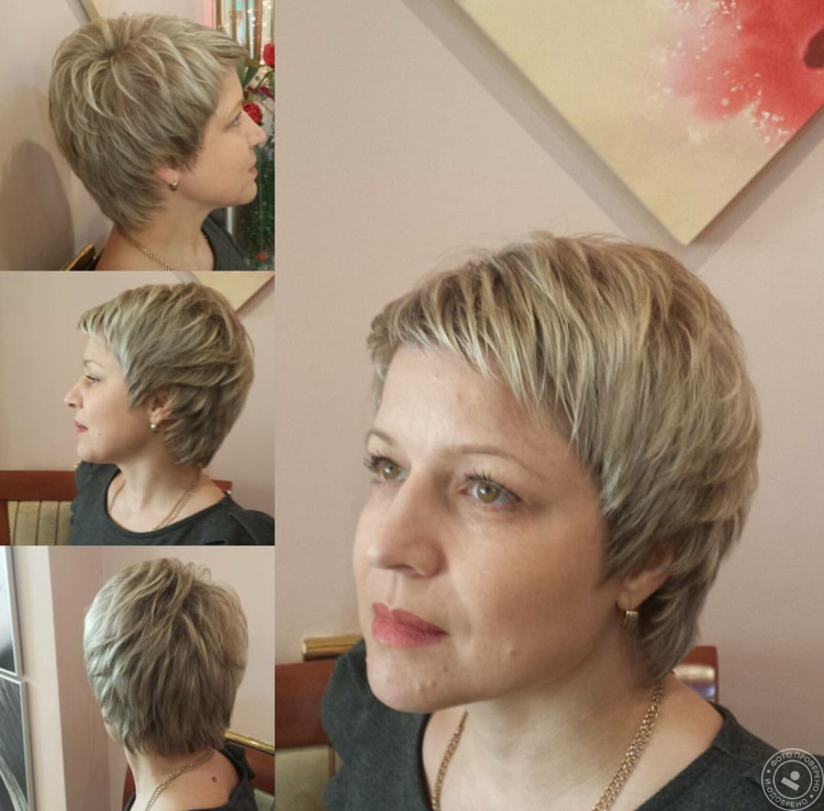 Мелирование на короткую стрижку шапочкой