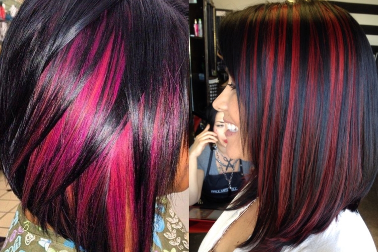 Мажиконтраст мелирование на темные волосы