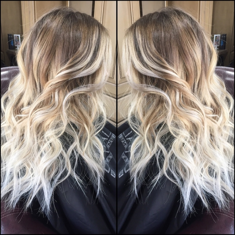 Балаяж со светлыми корнями