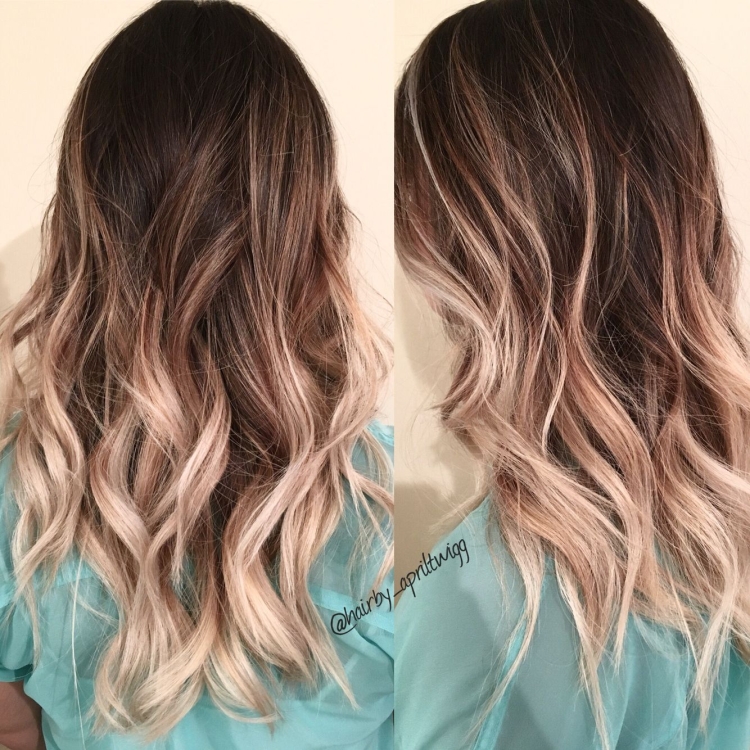 Окрашивание со светлыми концами