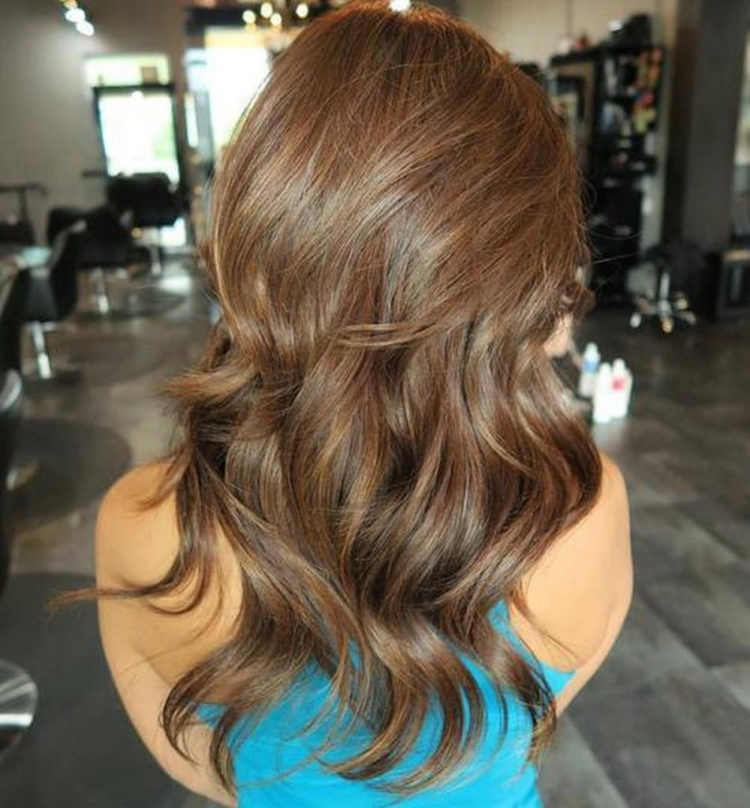 Цвет волос тёмный капучино 7.7