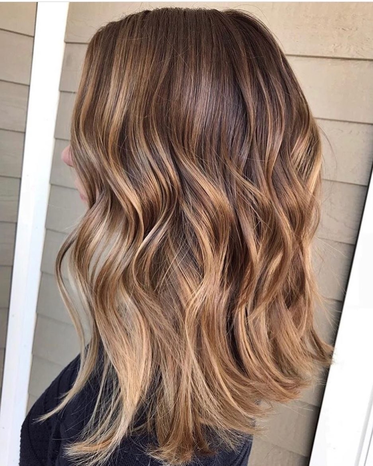 Окрашивание капучино балаяж