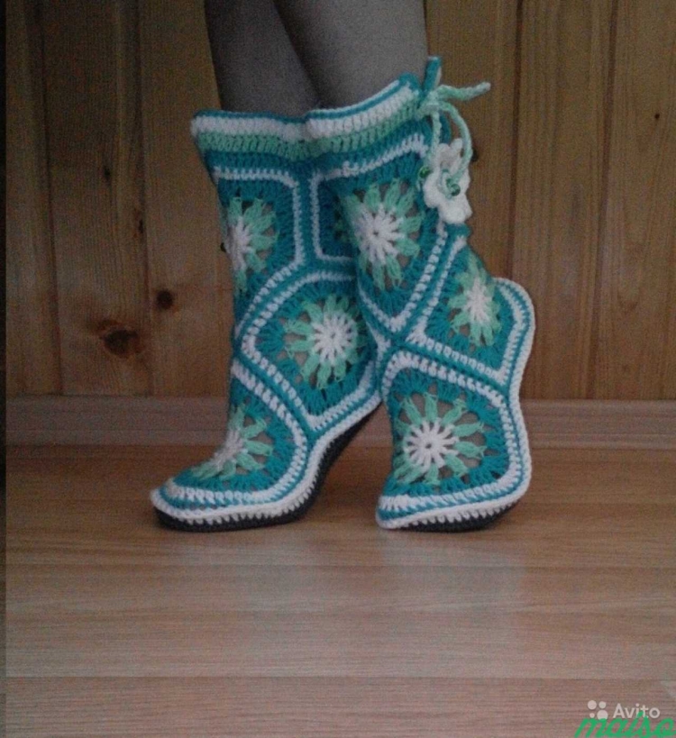 Сапожки домашние на войлочной подошве