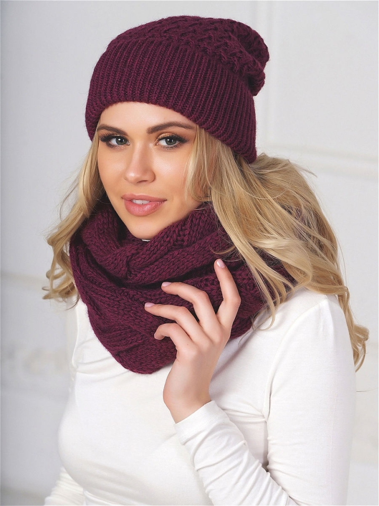 Stigler шапка Wildberries бордовая