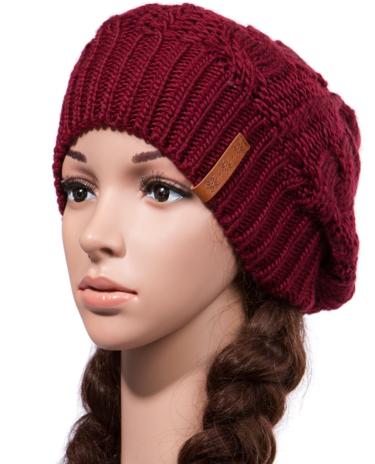 Шапка Майя винный. Цвет